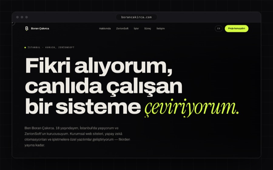 borancakirca.com — Personal / WebGL
